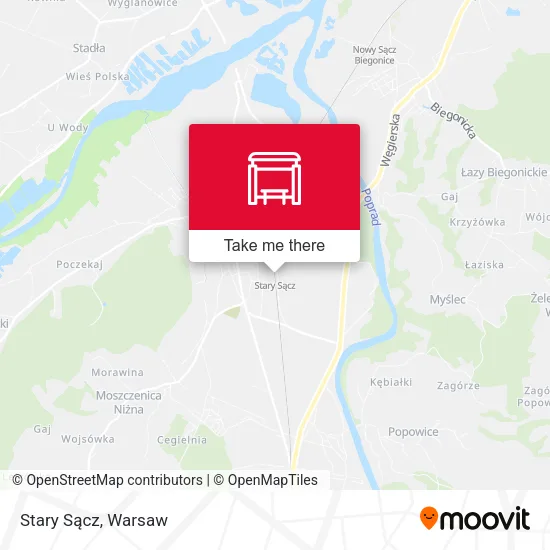 Stary Sącz map