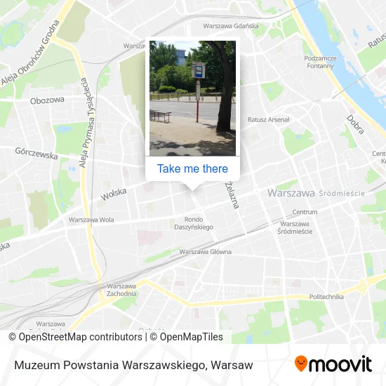 Карта Muzeum Powstania Warszawskiego