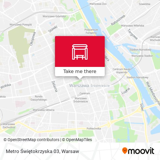 Карта Metro Świętokrzyska