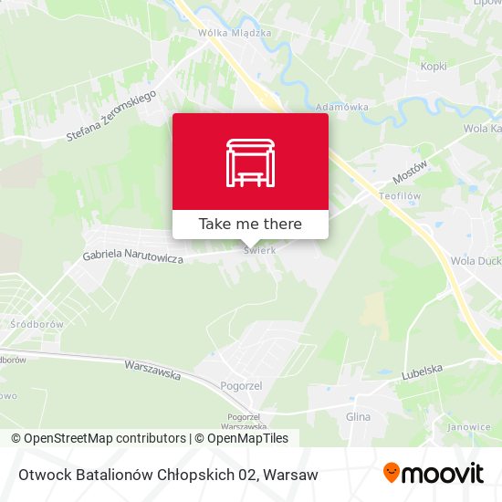 Otwock Batalionów Chłopskich 02 map