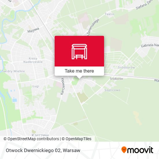 Otwock Dwernickiego map