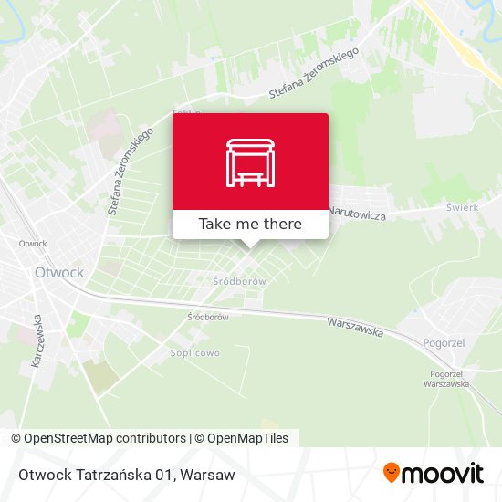 Otwock Tatrzańska map