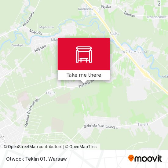 Otwock Teklin map