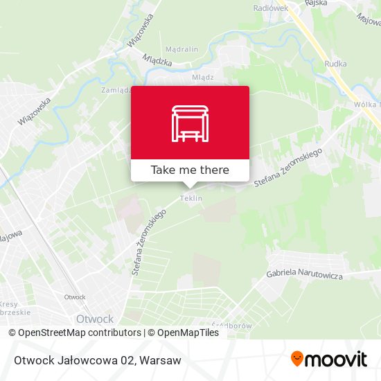 Otwock Jałowcowa map