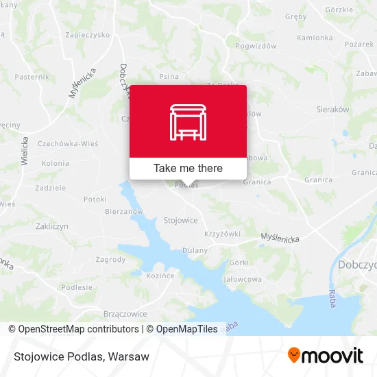 Stojowice Podlas map