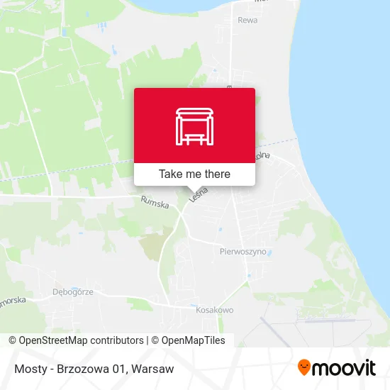 Карта Mosty - Brzozowa 01