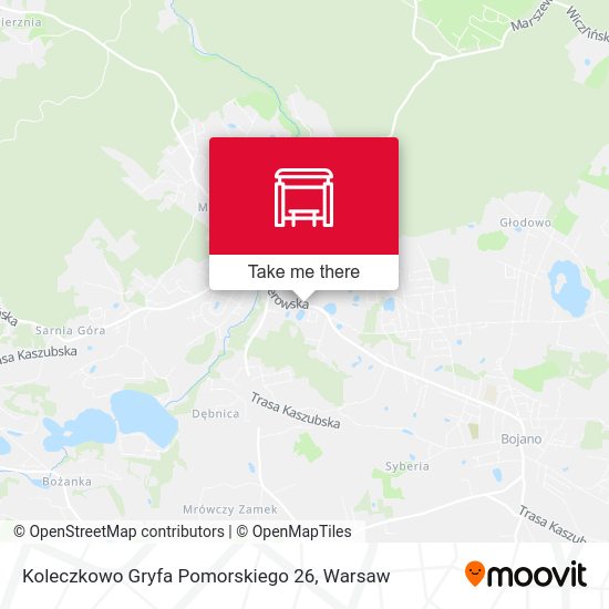 Карта Koleczkowo Gryfa Pomorskiego 26