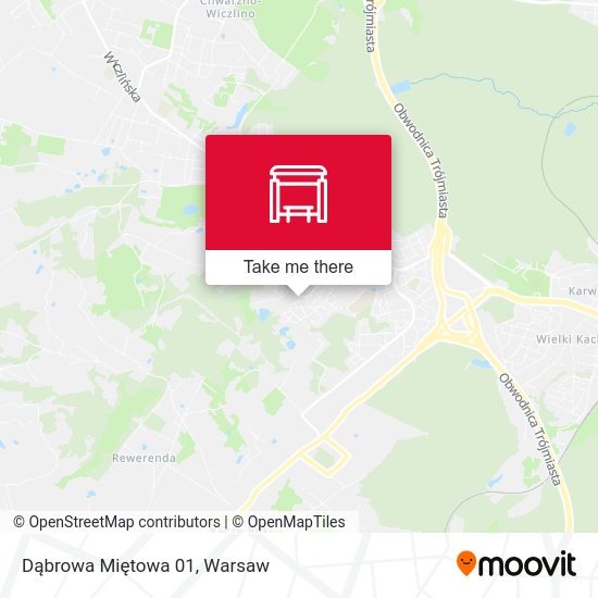 Dąbrowa Miętowa 01 map