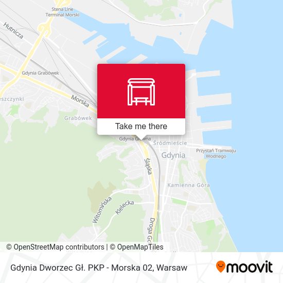 Gdynia Dworzec Gł. PKP - Morska 02 map