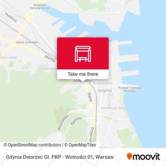 Gdynia Dworzec Gł. PKP - Wolności 01 map