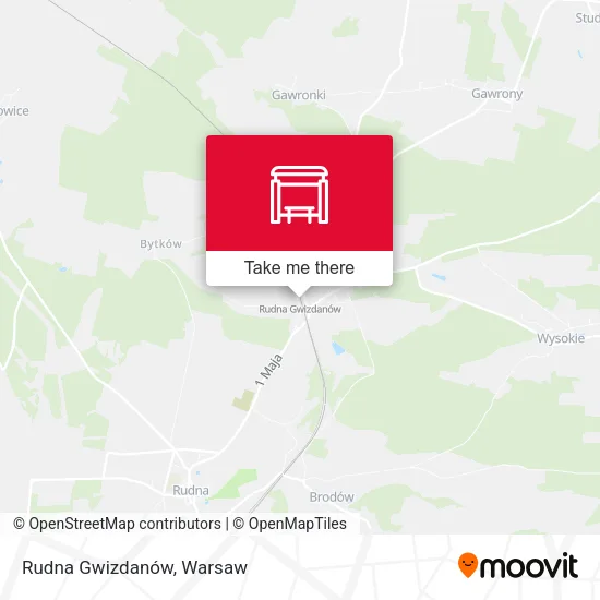 Карта Rudna Gwizdanów