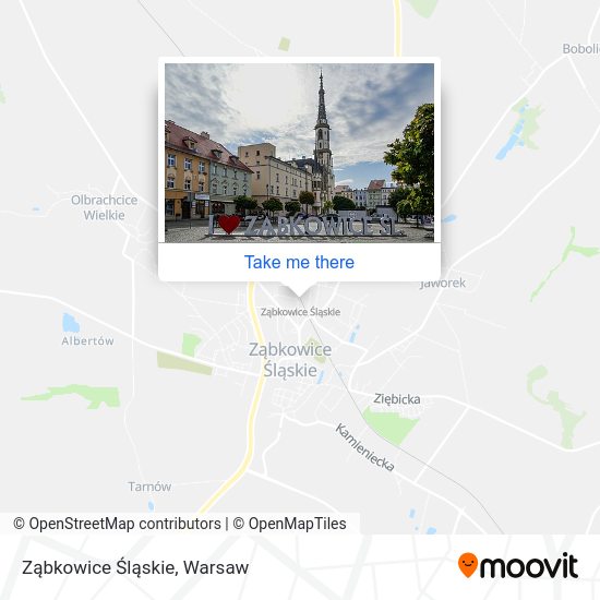 Карта Ząbkowice Śląskie