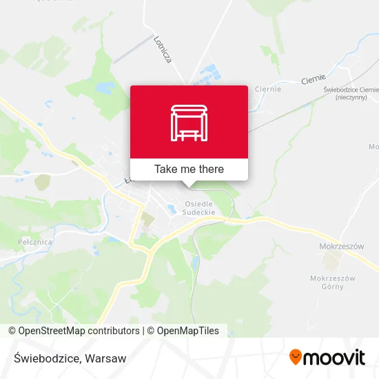 Карта Świebodzice