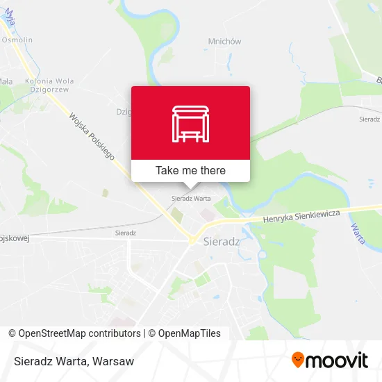 Карта Sieradz Warta