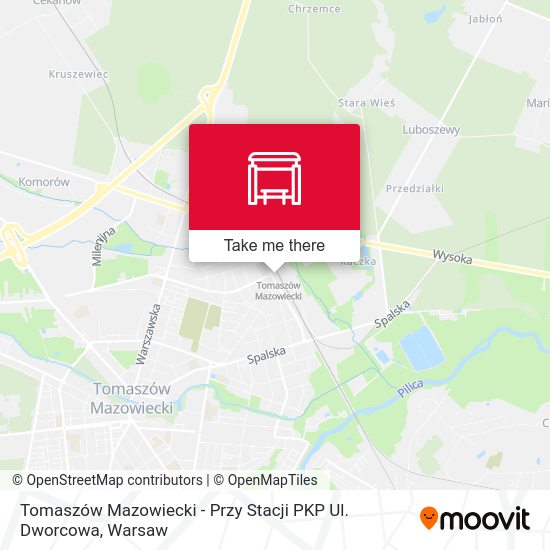 Tomaszów Mazowiecki - Przy Stacji PKP Ul. Dworcowa map