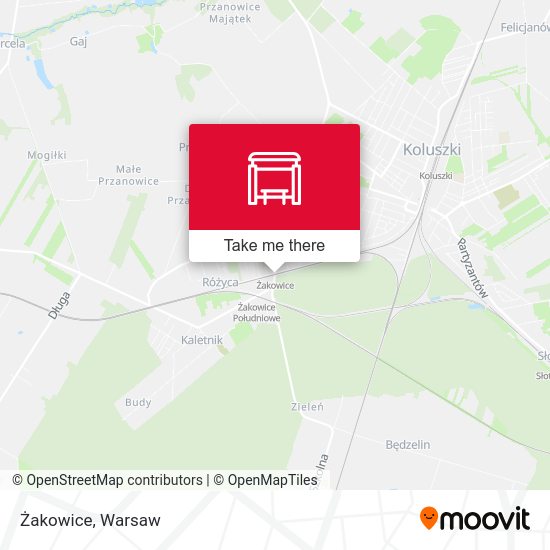 Żakowice map