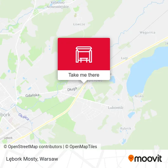 Карта Lębork Mosty