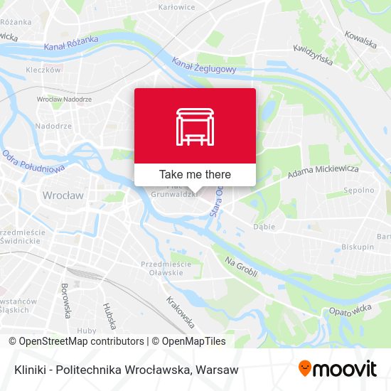 Kliniki - Politechnika Wrocławska map