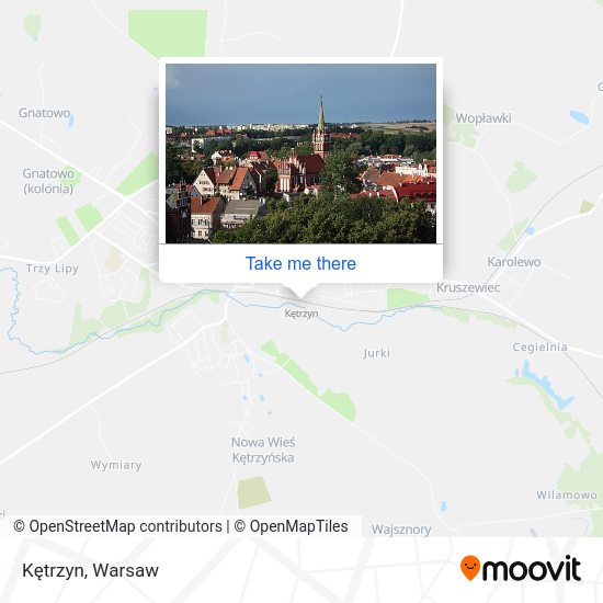 Kętrzyn map