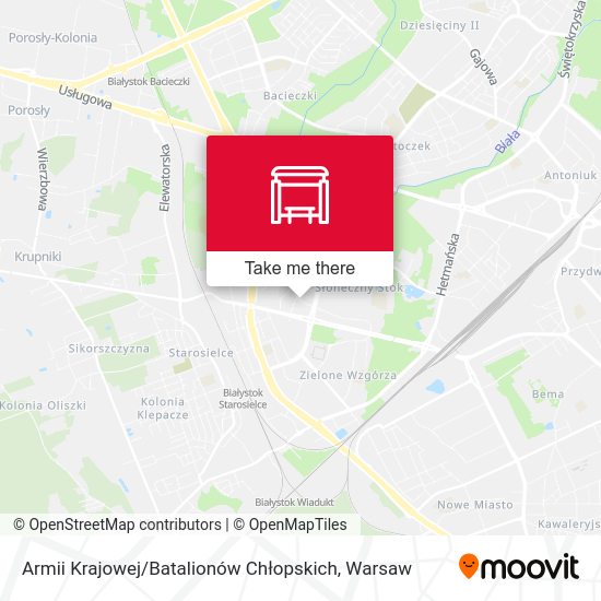 Armii Krajowej / Batalionów Chłopskich map