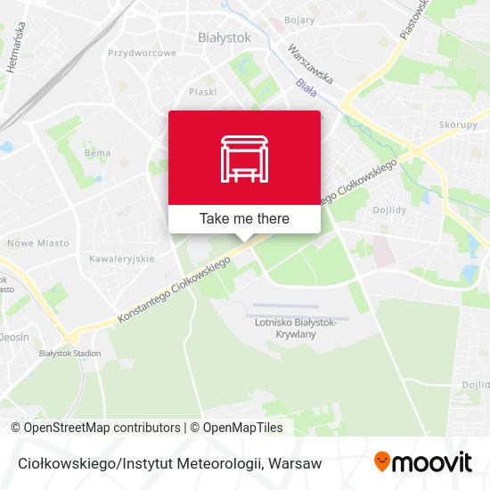 Ciołkowskiego / Instytut Meteorologii map