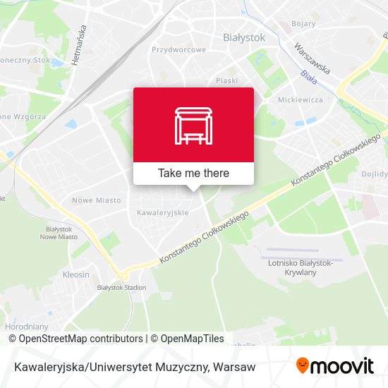 Карта Kawaleryjska / Uniwersytet Muzyczny