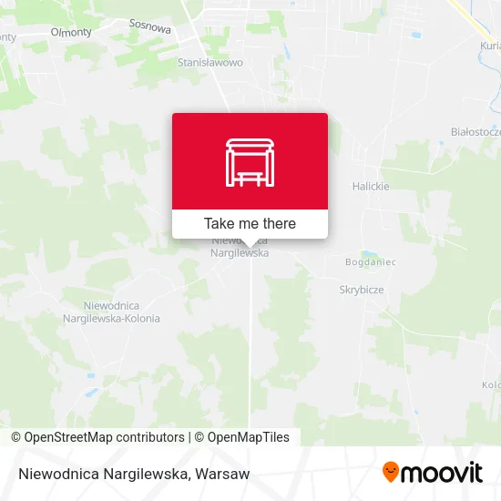 Карта Niewodnica Nargilewska