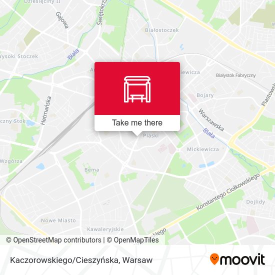 Kaczorowskiego/Cieszyńska map