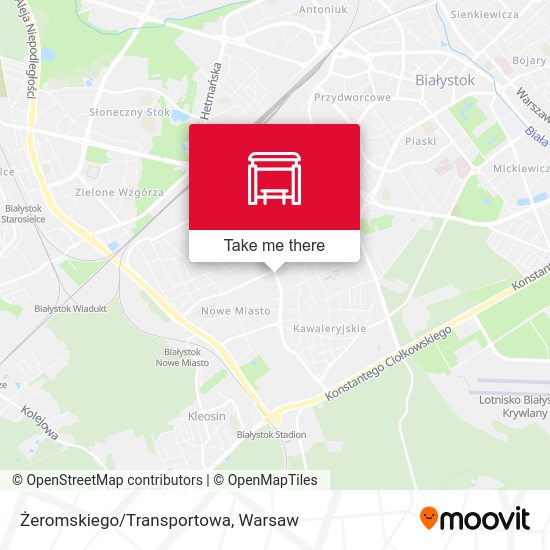 Żeromskiego/Transportowa map