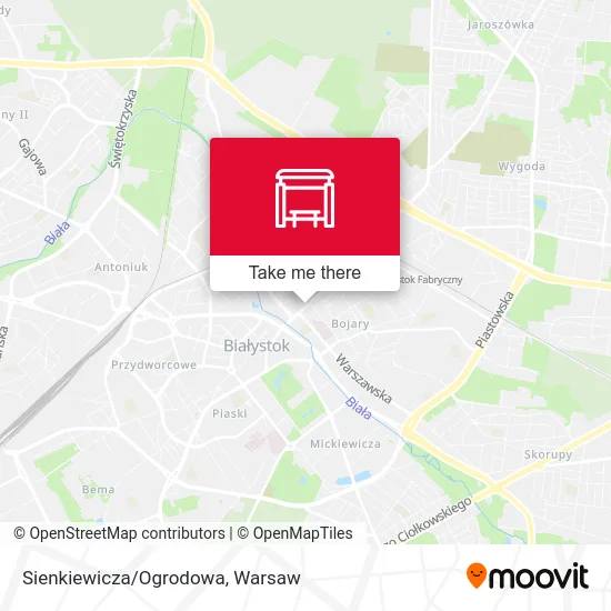 Карта Sienkiewicza/Ogrodowa