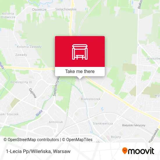 Карта 1-Lecia Pp/Wileńska