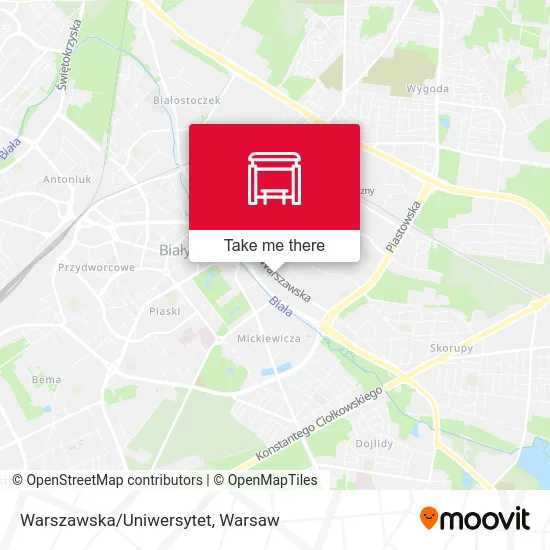 Карта Warszawska/Uniwersytet