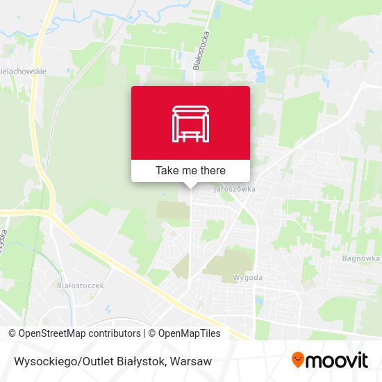 Wysockiego/Outlet Białystok map