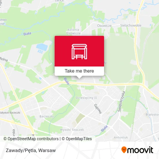 Карта Zawady/Pętla