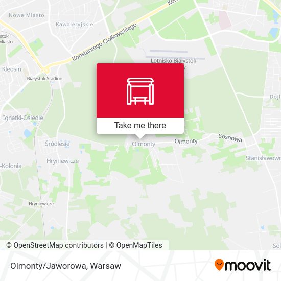 Olmonty/Jaworowa map