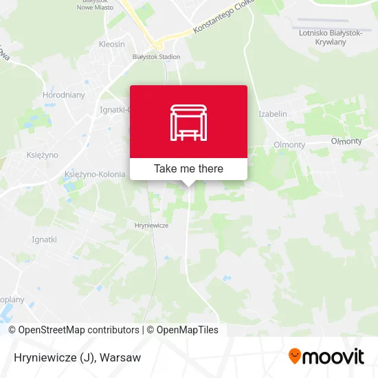 Карта Hryniewicze (J)