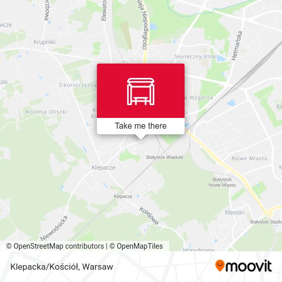 Klepacka/Kościół map