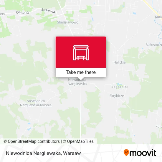 Карта Niewodnica Nargilewska