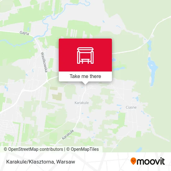 Карта Karakule/Klasztorna