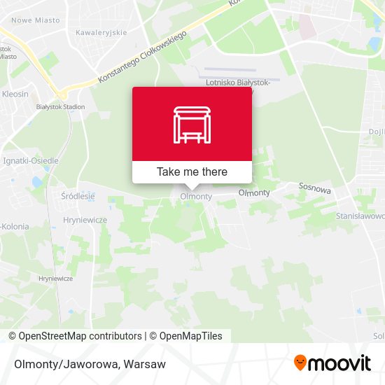 Olmonty/Jaworowa map