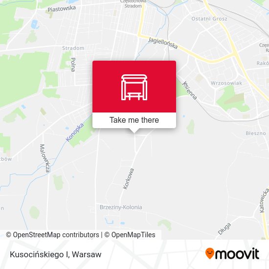 Kusocińskiego I map