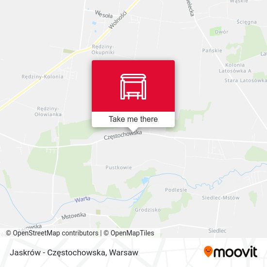 Jaskrów - Częstochowska map