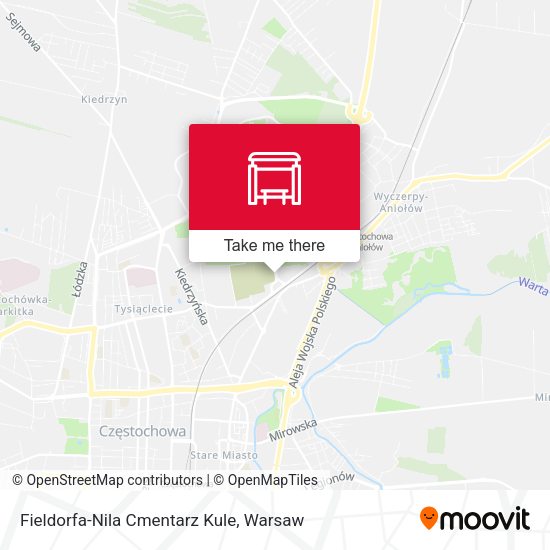 Fieldorfa-Nila Cmentarz Kule map