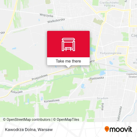 Карта Kawodrza Dolna