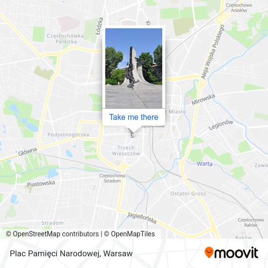 Plac Pamięci Narodowej map