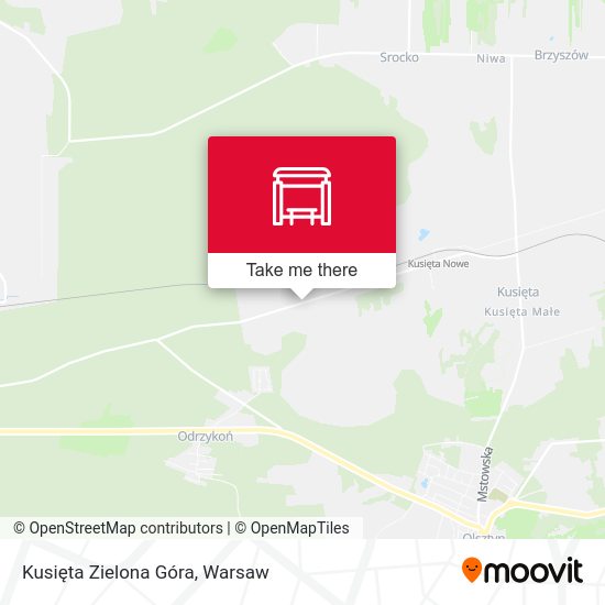 Kusięta Zielona Góra map