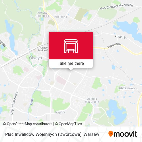 Plac Inwalidów Wojennych (Dworcowa) map