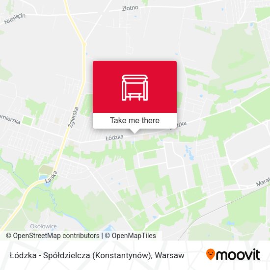 Łódzka - Spółdzielcza (Konstantynów) map