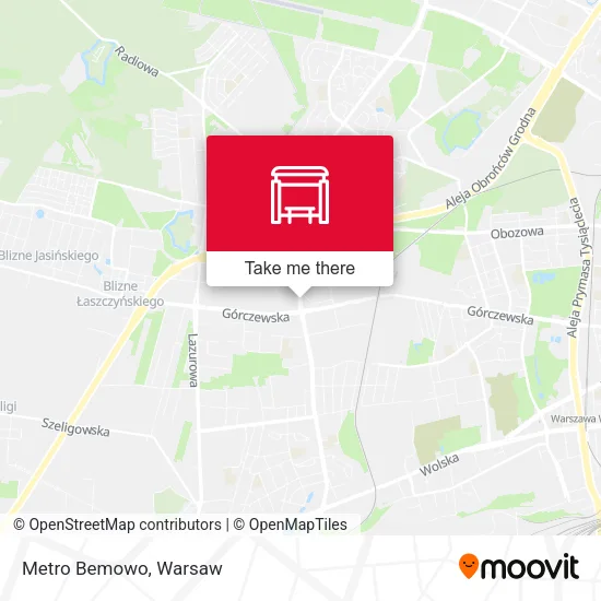 Карта Metro Bemowo