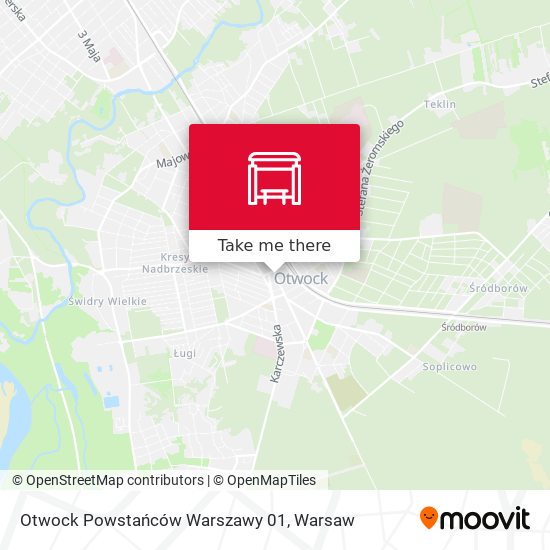 Карта Otwock Powstańców Warszawy 01